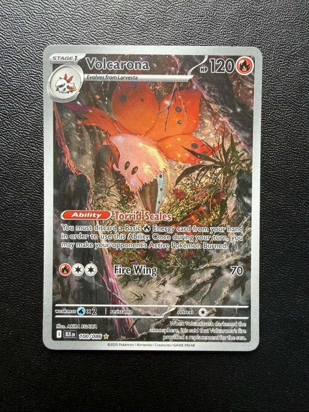 Volcarona 100/086 Black Bolt 2025 Illustration Rare
